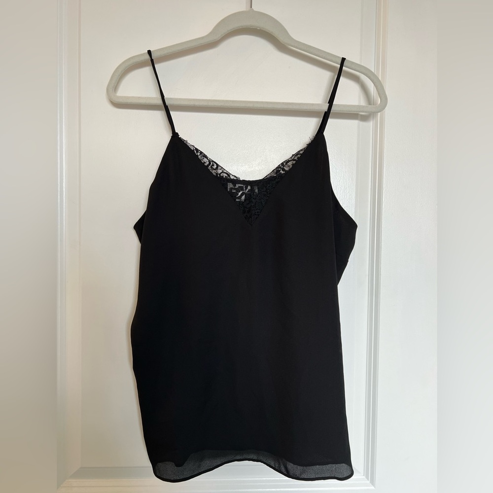 Nine Britton Black Lacy Top